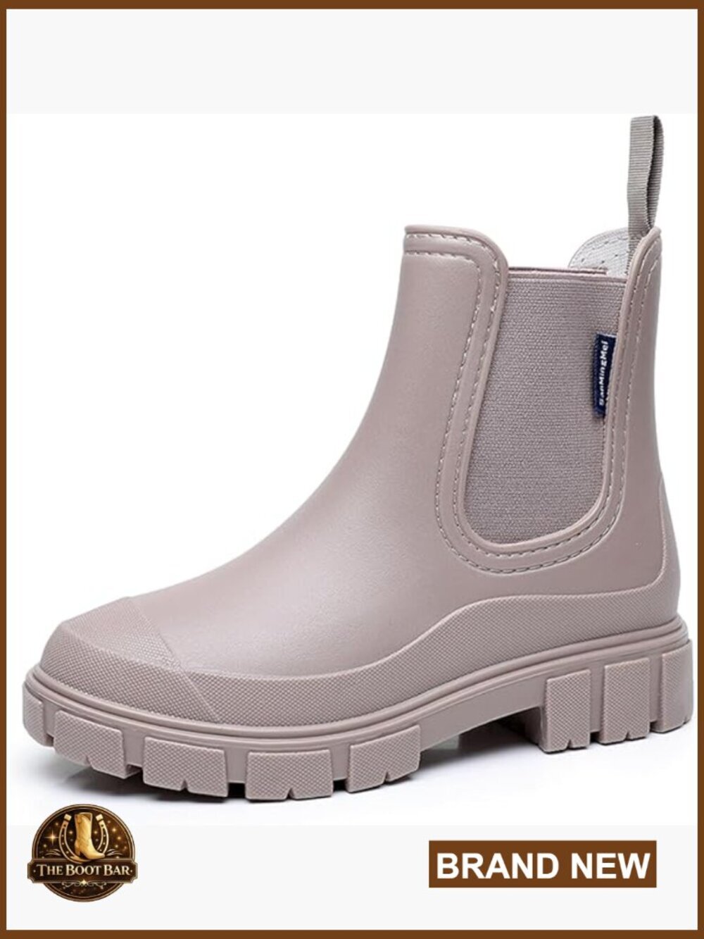 Women's Waterproof Rain Boots Chelsea Ankle Short Slip-Resistant Garden Shoes